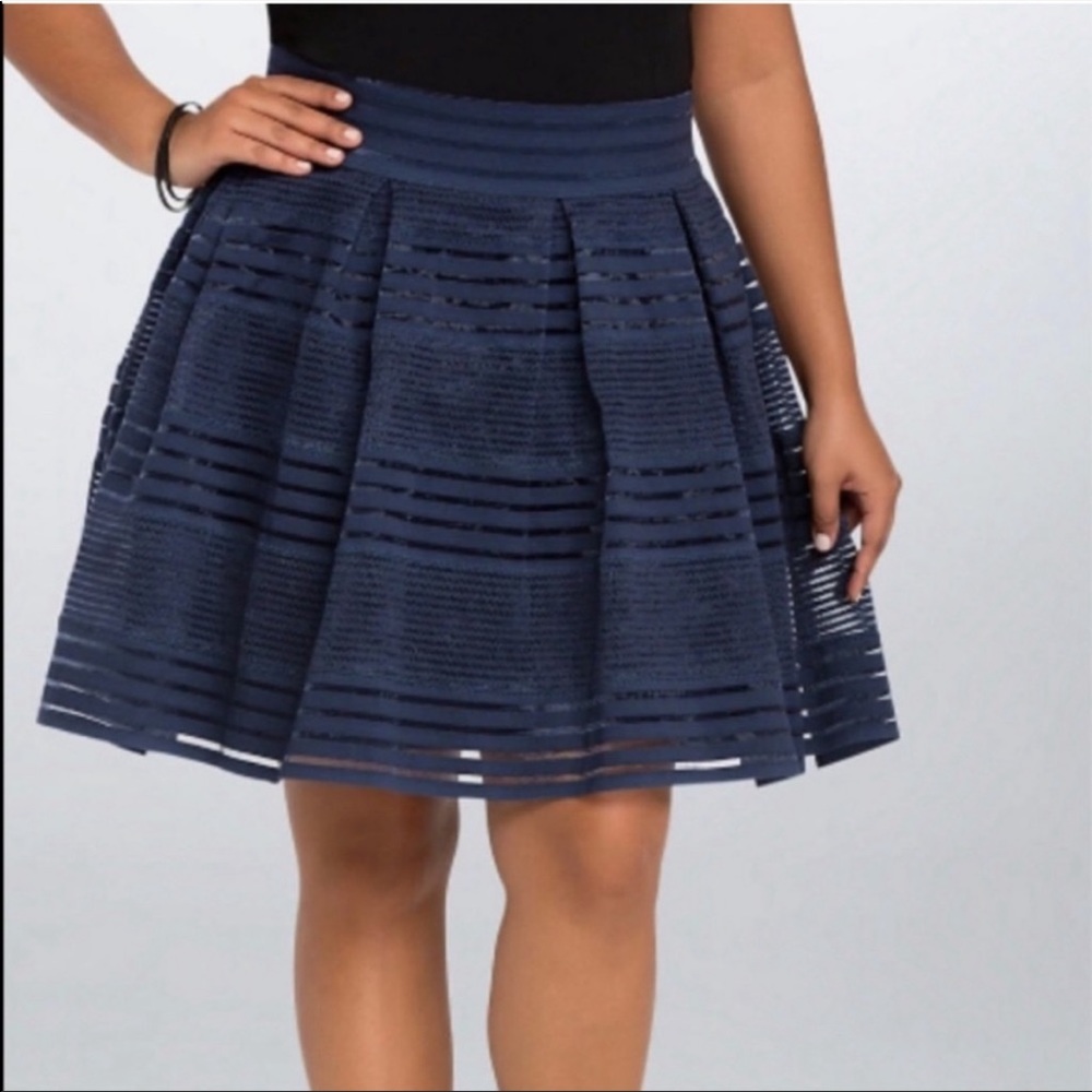 Torrid Navy A-Line Skirt